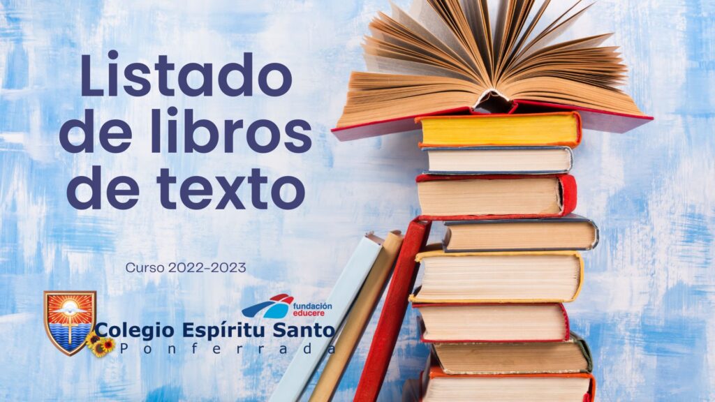 Listados de libros de texto para el curso 2022-2023